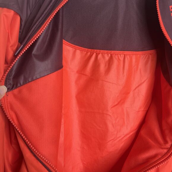 Nike Women’s Windbreaker Jacket Medium Color Blocked Retro Hooded Full Zip - Picture 6 of 9